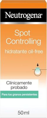 Neutrogena Spot Controlling Hidratante Facial, Oil-Free con Ácido Salicílico para Piel Propensa al Acné, 50 ml, 50 mililitro, 1