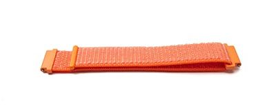 System-S Cinturino 20mm in nylon per Huawei Watch Smartwatch arancione, Colore: arancione., Eine Grösse, Classico