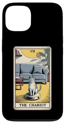 Carro Tarot Card Cat Robot Aspirador Gato Carcasa para iPhone 13