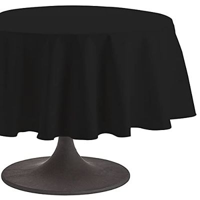 Coucke Caviar Plain Cotton Round Tablecloth 180 cm