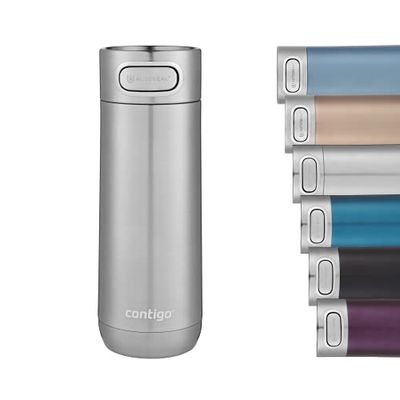 Contigo Luxe Autoseal thermosbeker, roestvrijstalen beker-to-go, isoleerfles, lekvrij, koffiebeker-to-go, vaatwasserbestendig, isoleerbeker met Easy-Clean-deksel, BPA-vrij