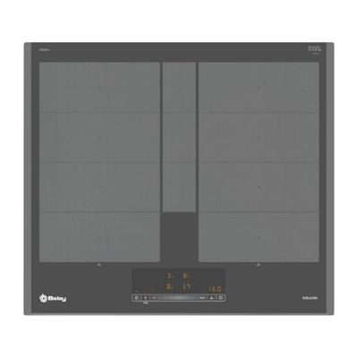 Balay, plaque à induction, 60 cm de large, 2 zones, 11 niveaux, Flex induction totale, anthracite, 3EB960AH
