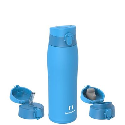 Super Sparrow Water Bottle Stainless Steel 18/8 - Travel Mug - 750ml - Insulated Metal Water Bottle - BPA Free - Leakproof Drinks Bottle