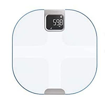 Rowenta YD3096 Body Partner Shape personenweegschaal, draadloos, intelligent, met tracker voor het meten van de lichaamssamenstelling, wit