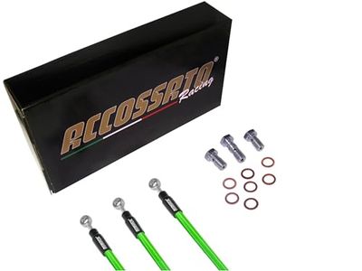 Accossato Kit complet de tubes d'embrayage vert moto Kawasaki – ZZR1400 (2006-2017), Disposition C, Nombre de tubes : 1