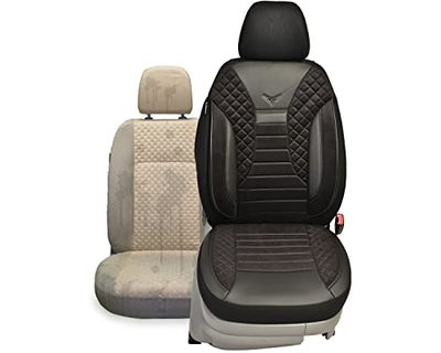 Housses de siège sur Mesure compatibles avec Volvo V50 S50 Type M conducteur et Passager à partir de 2004 à 2012 PS803.