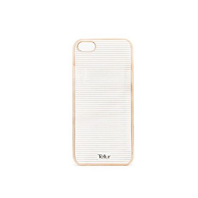 Tellur TLL113501 Coque rigide pour iPhone 5/5S avec Motif Rayures Horizontales Rose/Or