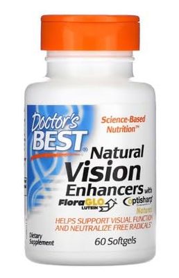 Doctor's Best Potenciadores naturales de la visión - Suplemento Natural para la Visión, 60 Cápsulas Blandas