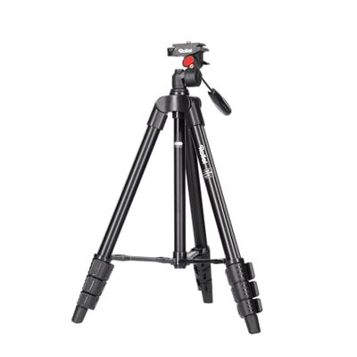 Rollei Compact Traveler Star S1 (antes Digi 3400) - tripé compacto com cabeça de tripé, capacidade de 2 kg, altura 125 cm, alumínio, cor preta