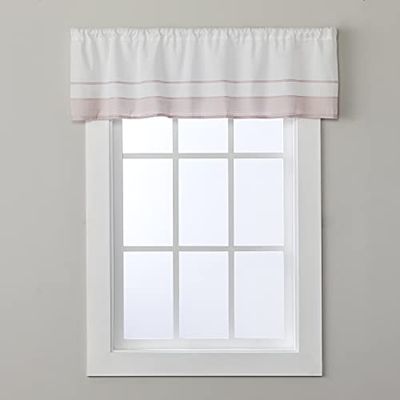 SKL Home Cantonnière rayée Saturday Knight Carrick Rose 142,2 x 33 cm
