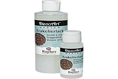 Rayher Verniz de craquelagem artesanal, incolor, 59 ml, craquelagem vintage Shabby Chic, 3801000