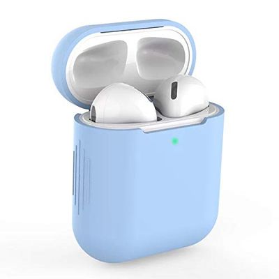 StyleDesign Coque de Protection en Silicone pour AirPods 1ère et 2ème génération Bleu Clair