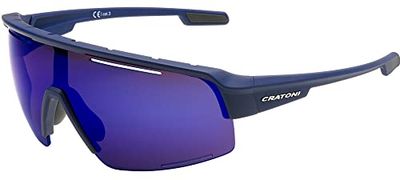 Cratoni C-MATIC COLOR+ SPORT okulary rowerowe okulary sportowe okulary przeciwsłoneczne High-Definition szkło (niebiesko-niebieskie)