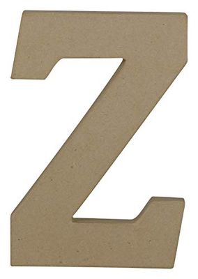 Décopatch AC877C - 1 Supporto in cartapesta Marrone 14x2,5x20 cm, Lettera Maiuscola Z