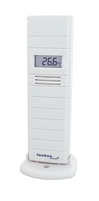 Technoline , con trasmettitore da esterno, TX29 DTH-IT, trasmettitore di temperatura e umidità con display, 868 MHz, bianco, 38 x 21 x 129 mm