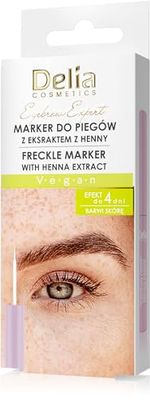 Delia Cosmetics Fräknpenna – lätt att använda – exakt – vegansk formel – naturligt utseende – sminktrender – varar upp till 4 dagar – 4 ml