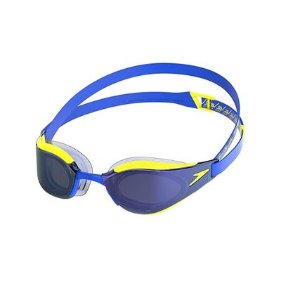 Speedo Fastskin Hyper Elite Mirror Gafas de natación para Unisex Adulto, Deep Royal/Cobalt/Iris Mirror, One Size