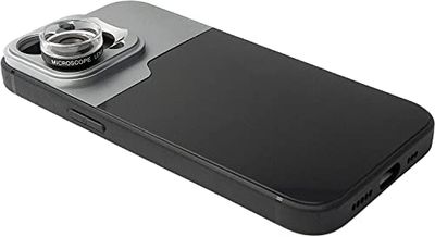 SYSTEM-S Lente Macro 2.8X HD Filtros con Funda en Negro para iPhone 14 Pro