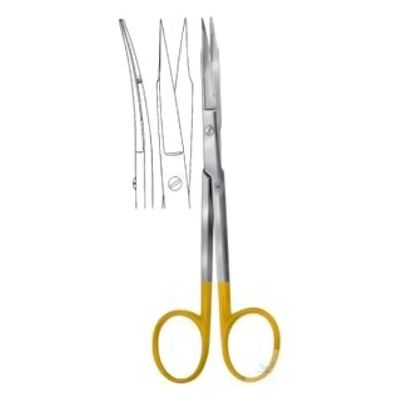Hammacher Forbici per gengive TC, Goldman-Fox, curve, lunghezza 130 mm