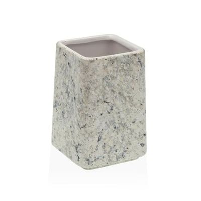 Versa Toothbrush Holder Grey Ceramic Plastic 7 x 10 x 7 cm - EAN Brand: 8420327542052