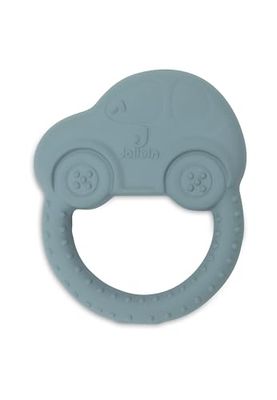 Jollein Anneau de dentition en caoutchouc naturel - On The Go - Aide à la dentition pour bébé - Forme de voiture