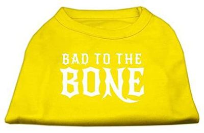 Mirage Bad To The Bone - Camicia per cani, taglia S, colore: Giallo