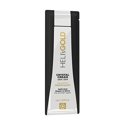 Heli's Gold Crystal Cream Serum - Restores Hair Structure For Soft And Manageable Feel - Seals Moisture To Prevent Frizz And Split Ends - Reveals Natural Shine With Weightless Finish - 30 ML