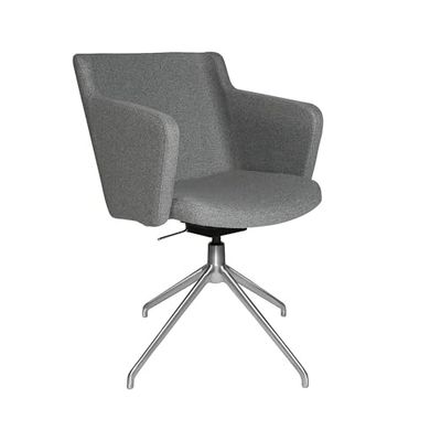 TOPSTAR Sillón de visitante SFH | Articulación 3D y Base de Aluminio | Gris Claro