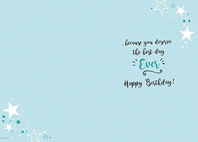 Piccadilly Greetings Modern Birthday Card Birthday M - 9 x 6 inches