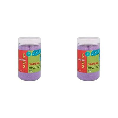 INNSPIRO Sable de couleur violet 600 gr., pour décoration et artisanat (Lot de 2)