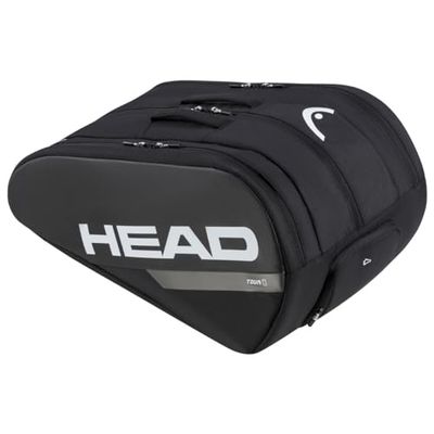 HEAD Padeltas voor volwassenen, uniseks, voor reizen, L, zwart/wit, L