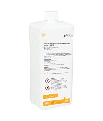 NeoLabLine 1-0910 - Disinfettante per le mani secondo la formulazione OMS 1 | flacone da 250 ml