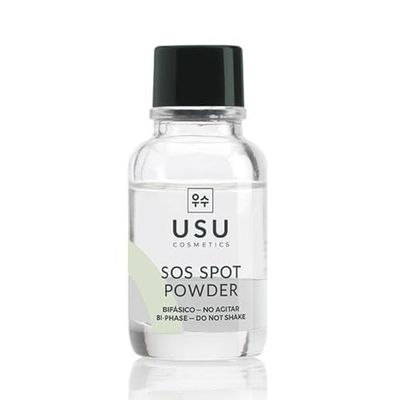SOS Spot Powder con Doble Acción - 18 g - Ayuda a Mejorar las Imperfecciones del Rostro - Propiedades Calmantes y Protectoras - Indicado para Pieles Mixtas y Grasas con imperfecciones- USU Cosmetics
