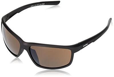 ALPINA Unisex - Volwassenen, DEFEY Sportbril, tin-black matt/brown, One Size