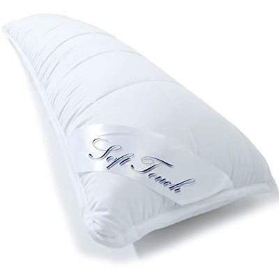 aqua-textil Almohada para Dormir de Lado, 40 x 120 cm, con Cremallera, 1200 g, regulador de la Temperatura, Öko-Tex