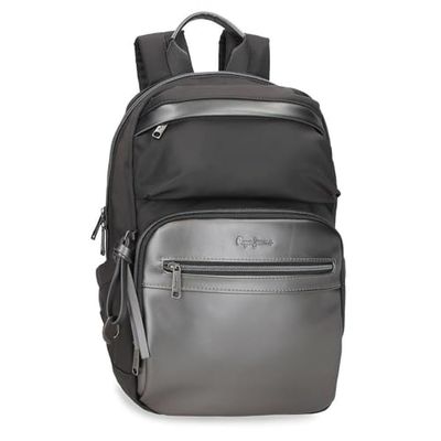 Pepe Jeans Ruby Zaino per laptop da 13,3 pollici, grigio 25 x 37 x 10 cm, poliestere e PU 9,25 l by Joumma Bags, grigio, Taglia unica, Zaino per computer portatile