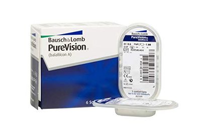 BAUSCH + LOMB - PureVision® - Lenti a contatto mensili per miopia e ipermetropia - 6 Lenti
