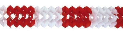 Riethmüller 2967 – flicka, 16 cm x 4 m, brandfarlig, röd/vit