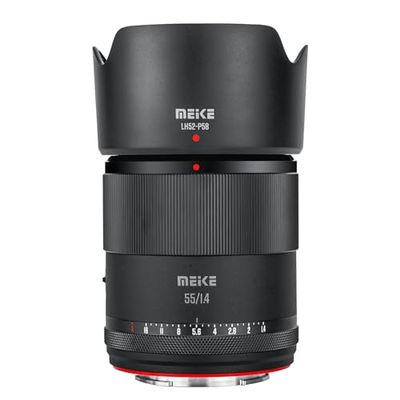 Meike Motore passo-passo STM da 55 mm F1.4, con grande apertura STM, obiettivo verticale APS-C, compatibile con fotocamere Sony E Mount A6400, A5000, A5100, A6000, A6100, A6300, A6500, A6600, A6700,