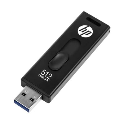 HP x911w 512 GB USB SSD 3.2, Velocità di Lettura 410 MB/s, Velocità di Scrittura 300 MB/s, Disegno Push and Pull