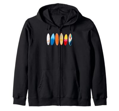Surfboarder Hawaii Wave Surf Amante della tavola da surf Beach Surfer Felpa con Cappuccio