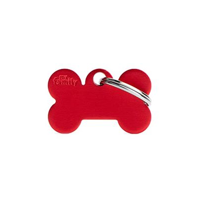 MyFamily Hond Medaille Gemaakt In Italië, Geweldig Bot, Hondenplaat, Metal Hand Rok, Basic Kollektie, 38x25 mm