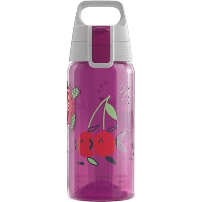 SIGG VIVA ONE kinderdrinkfles (0.5 L), vervuilingsvrije kinderfles met lekvrij deksel, sportdrinkfles voor één hand