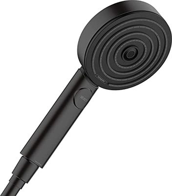 hansgrohe Pulsify Select S Ducha de mano 105 3 tipos de chorro Activation, negro mate, 24100670