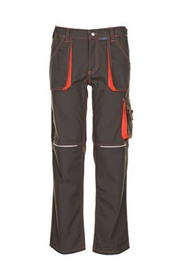 Planam Basalto - Pantaloni da uomo neon in vita, colore arancione, modello 6222, taglia 42