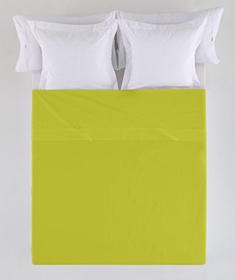 Sábana SABANA ENCIMERA color pistacho - Cama de 150/160 50% algodón / 50% poliéster - 144 hilos. Gramage: 115