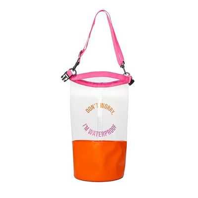 Fisura – Waterdichte Dry Bag "waterproof". Oranje waterdichte tas van 5 liter. Droogtas met rolsluiting en schouderriem. Afmetingen: 29 centimeters x 41,5 centimeters