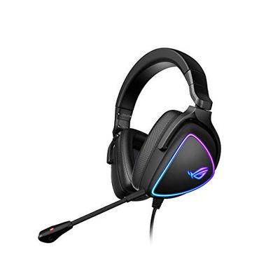 ASUS ROG Delta S Casque de Jeu avec USB-C | Microphone antibruit alimenté par IA | Casque Supra-auriculaire pour PC, Mac, Nintendo Switch et Sony Playstation | Design Ergonomique, Noir