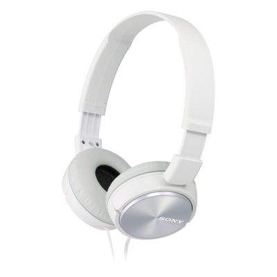 Sony MDR-ZX310W - Auriculares de diadema fechados (sem microfone), branco/cinzento