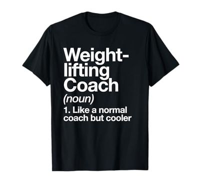 Allenatore per sollevamento pesi Funny Sports Definition Coach Maglietta